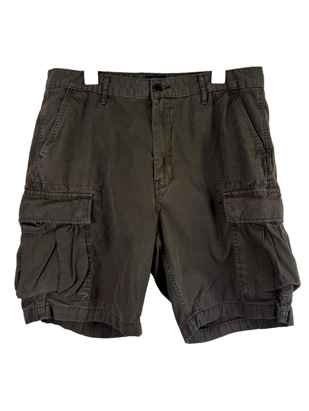 Levis Baggy Cargo Shorts Dark Gray Utility Mens Sz 36 Y2K Skater Outdoor Hiking